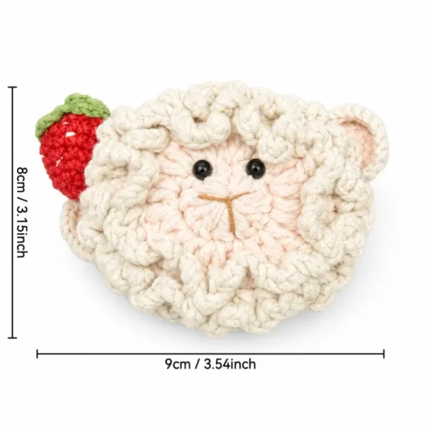 Handmade Crochet Lamb AirPods Case