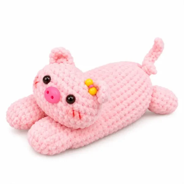 Pig Keychain Cover Crochet Pattern, Car Key Holder PDF