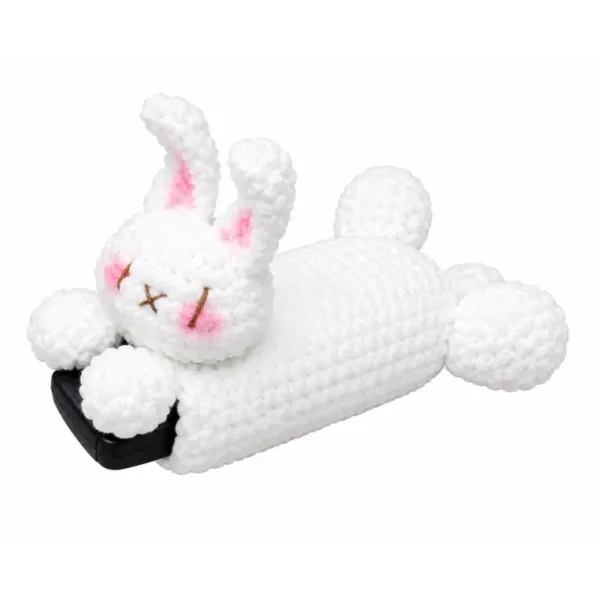 b 5 in 1 Key Cover Crochet Pattern, Cat Puppy Schnauzer Bunny Pig PDF