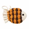 Fish Drawstring Pouch Crochet Pattern, Small Bag PDF with Video