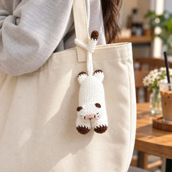 g Siamese Cat Key Cover Crochet Pattern, Car and House Key Holder PDF