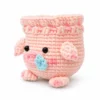 Pig AirPods Pouch Crochet Pattern, Earbud Holder PDF