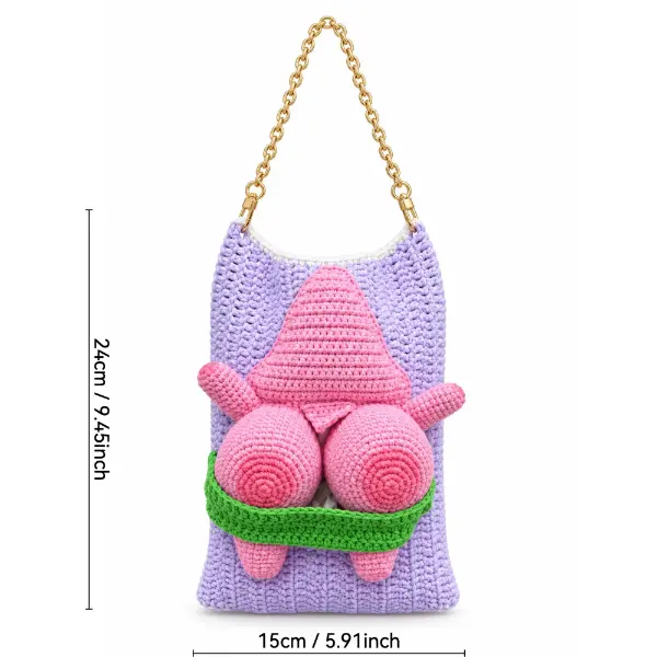 Funny Starfish Butt Tissue Box Cover Pattern, PDF with 2-Hour Video