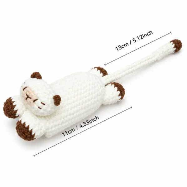 size Siamese Cat Key Cover Crochet Pattern, Car and House Key Holder PDF