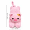 Pig Keychain Cover Crochet Pattern, Car Key Holder PDF