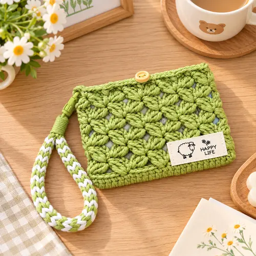 Custom Handmade Crochet Card Holder