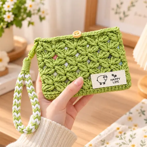 Custom Handmade Crochet Card Holder